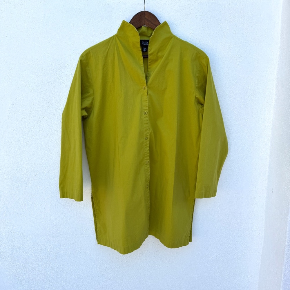 Eileen Fisher Lime Green Tunic Top